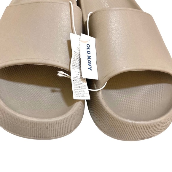 OLD NAVY Single Strap Platform Slide Sandals in Tan NEW! - Picture 2 of 8